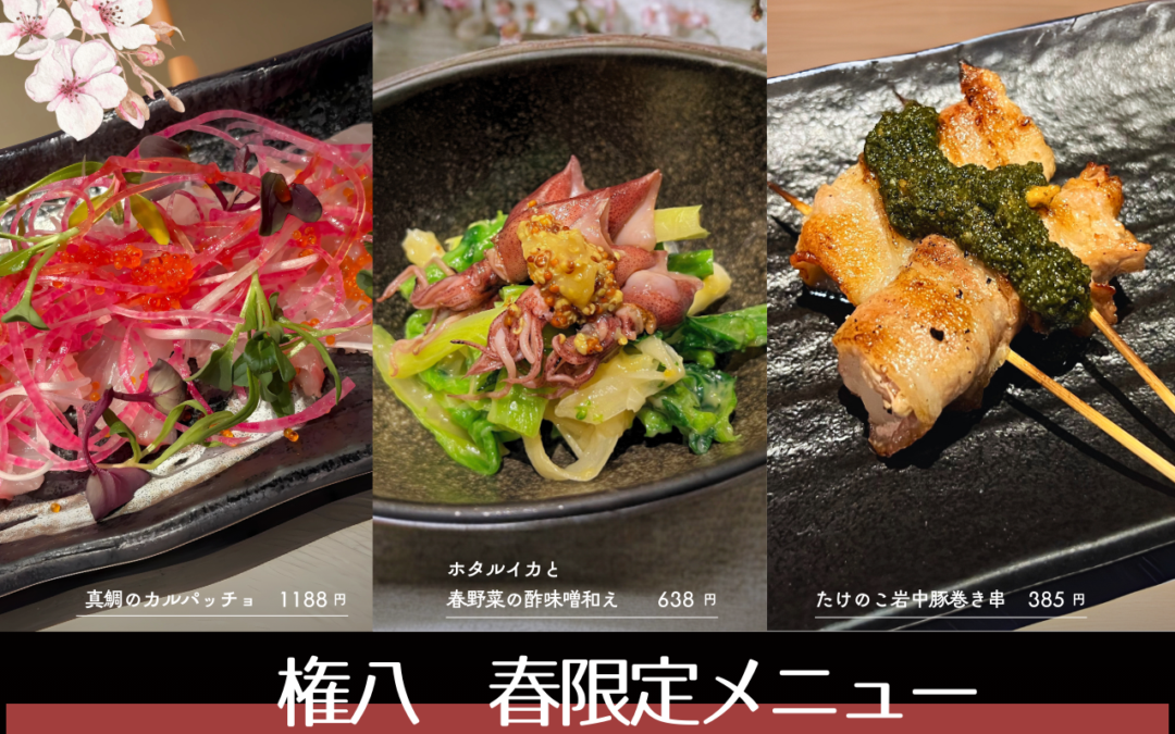 【権八】春限定メニュー提供開始！3/6(木)～